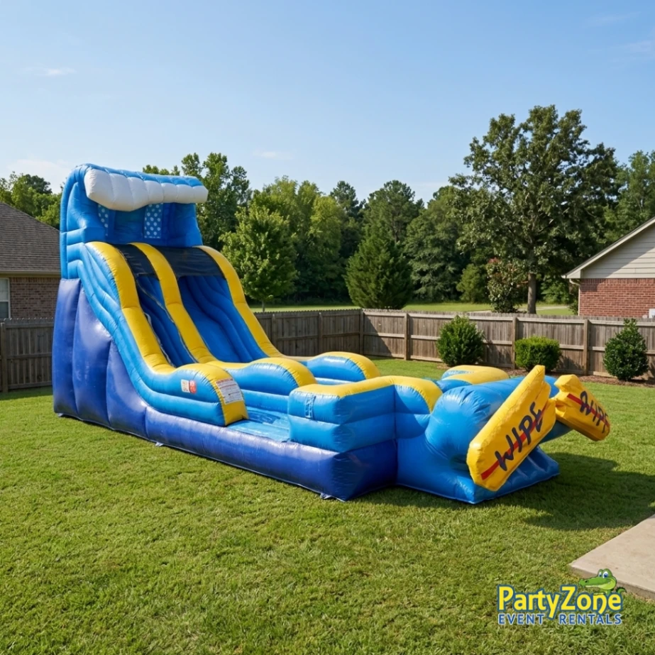 19ft Wipeout water slide rental for Marrero LA big backyard summer parties