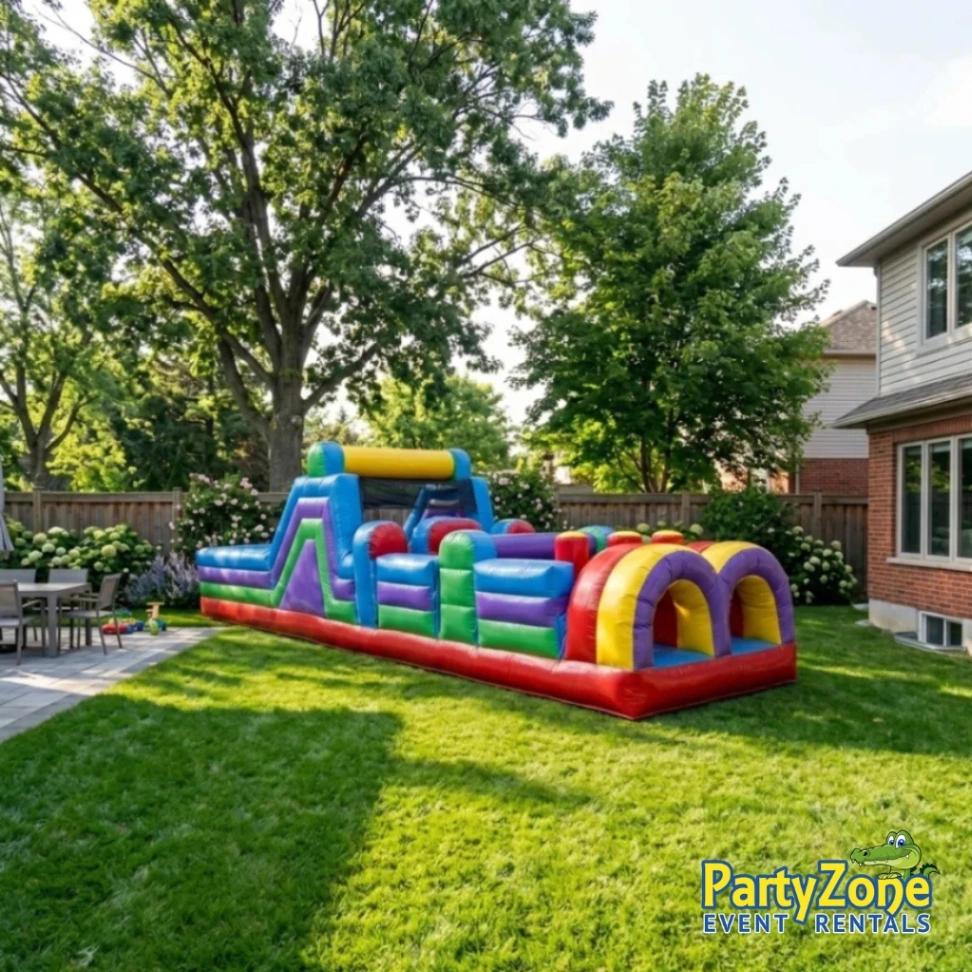 40ft inflatable obstacle course rental for Marrero LA school field days