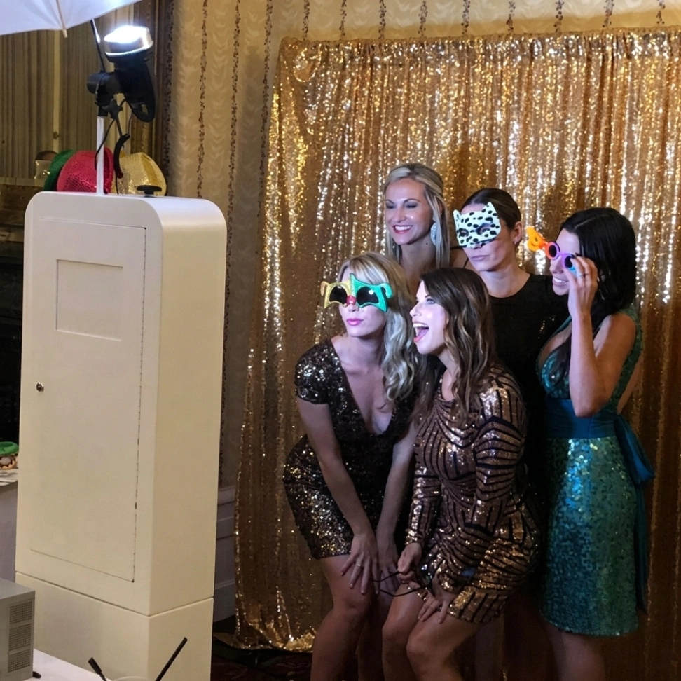 Diamond package photo booth rental for Marrero LA weddings and milestone celebrations